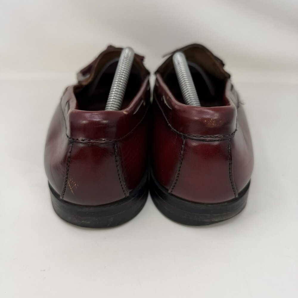 G.H. Bass Weejuns Tassled Loafers Maroon Men’s Size 12 D - Picture 4 of 8
